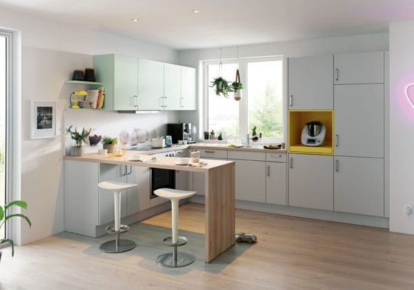 C Range Crystal Grey Matt Kitchen