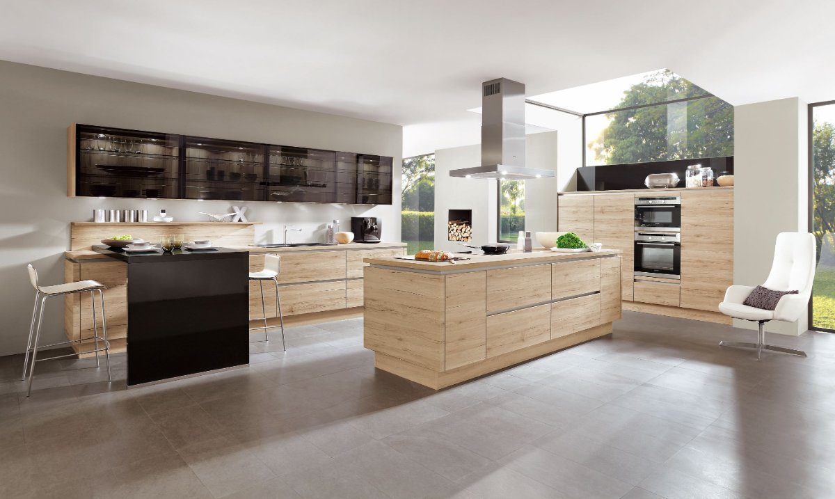 modern traditional kitchens Affordable German Kitchens: Budget Kitchen & Budget Friendly Kitchen Appliances. Cost Effective Open Shelving Kitchen Cabinets.