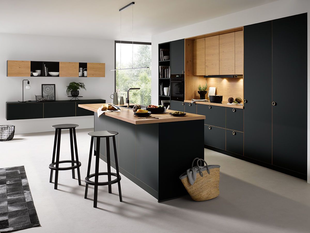 C Range Onyx Black Matt Kitchen Schuller